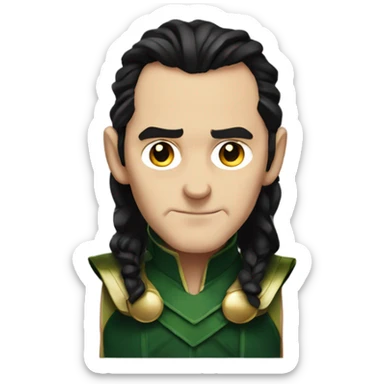 loki marvel character sticker
