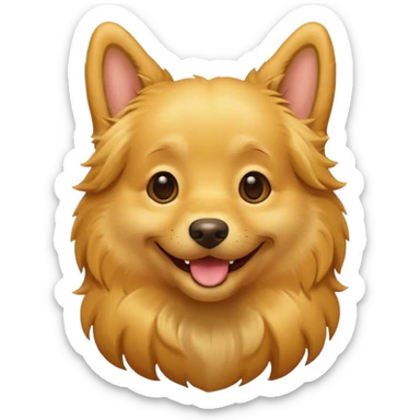 dog happy  sticker