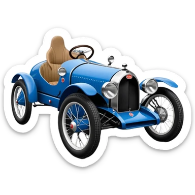  1931 Bugatti  powerful cyclekart with advanced rugged independent suspension, power steering and disc brakes  sticker