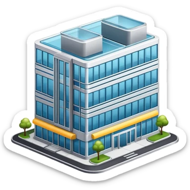 office building with supplier highlight sticker