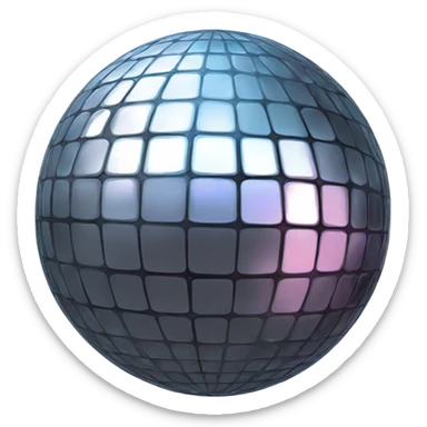 Disco ball sticker