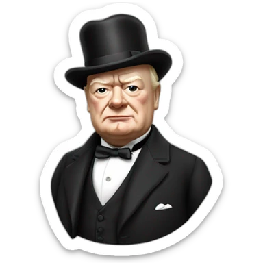 Winston churchill sticker