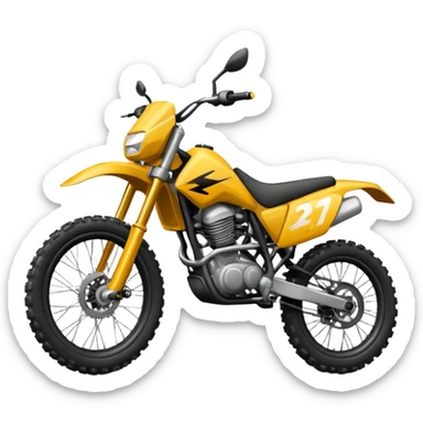 enduro bike sticker