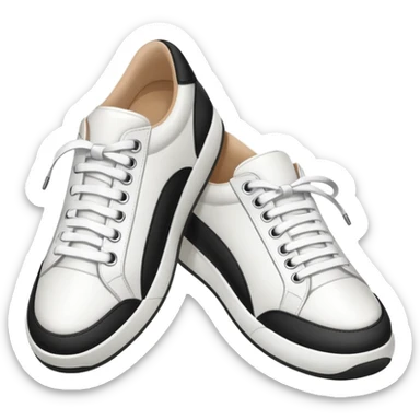 an ios genmoji for a pair of white sneakers  sticker