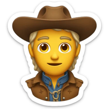hallowed cowboy sticker