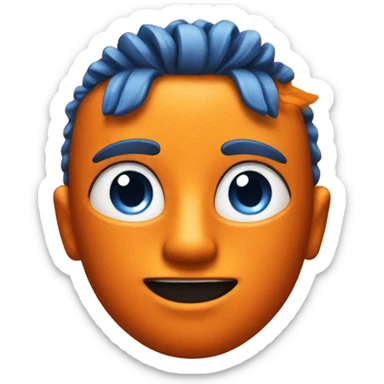 Sunshine orange and blue  sticker