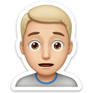 Someone waiting with anticipation and excitement but theyre also exhausted  sticker