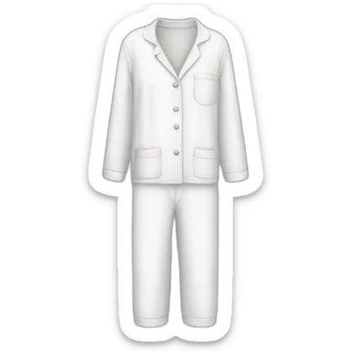 white pyjamas - soft cloud sticker