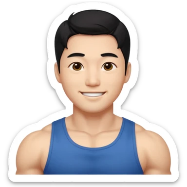 Koreli bir erkek ama çok yakışık lı ve kaslı saçı dümdüz saç çok daha fazla sticker