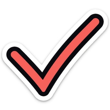 checkmark symbol sticker