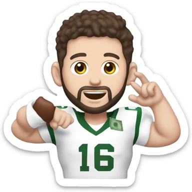 Baker mayfield holding money to his ear sticker