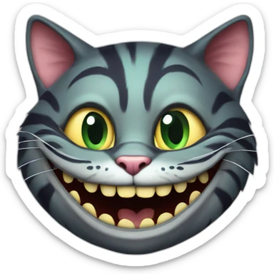 Cheshire-cat-eat sticker