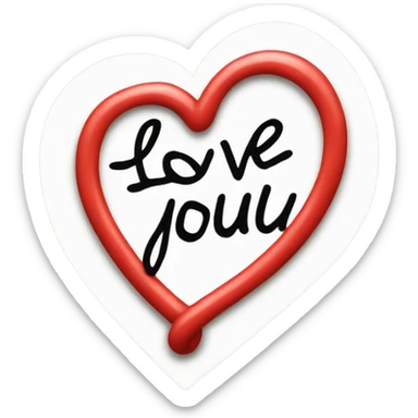 Love you sticker