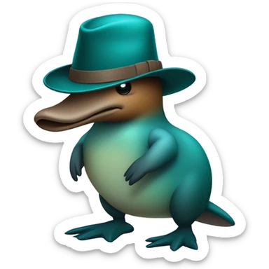 Perry the platypus sticker