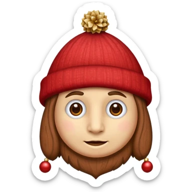 Crea un emoji de un tió de Nadal sticker