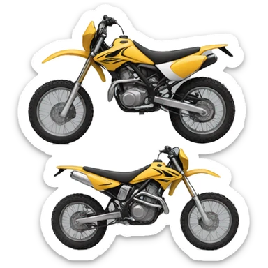 dirt bike on trunk car sticker