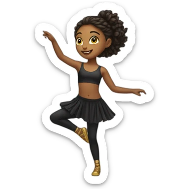 girl dancer sticker