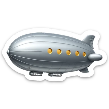 flying zeppelin  sticker
