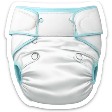A disposable diaper sticker