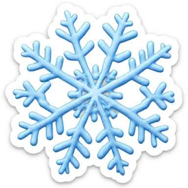 Snowflake cutesy sticker