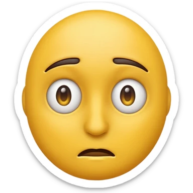 Emoji that is bombastic side eye with no nose sticker