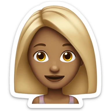 dirty blonde girl sticker