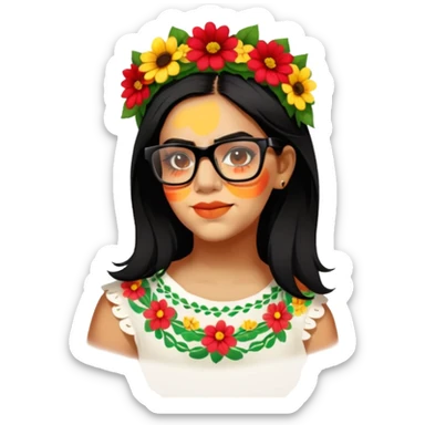 Flower-Crowned Dancer sticker