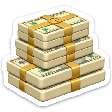 plain ivory money sticker