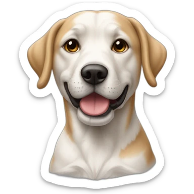 Un chien croiser entre un seter anglais et un chitsu sticker