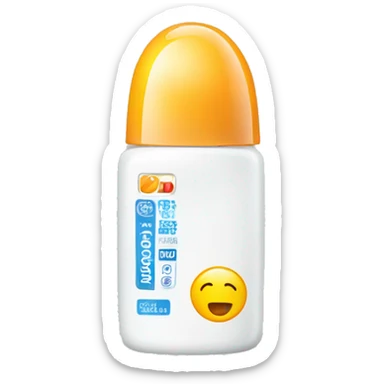 little facial sunscreen bottle isdin sticker