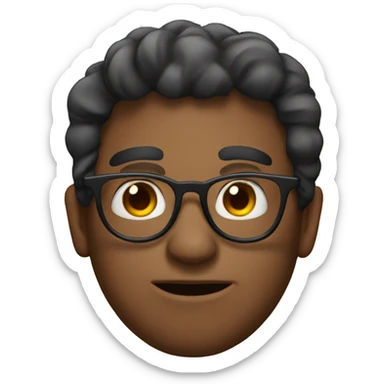 man wear glasses face full of acne sticker