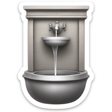 wall water fountain sticker
