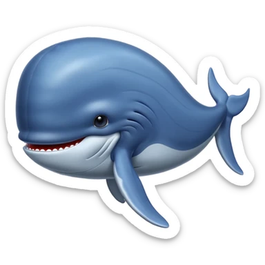 Baleine bleu sticker