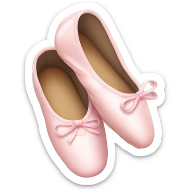 Pale pink ballet shoes sticker