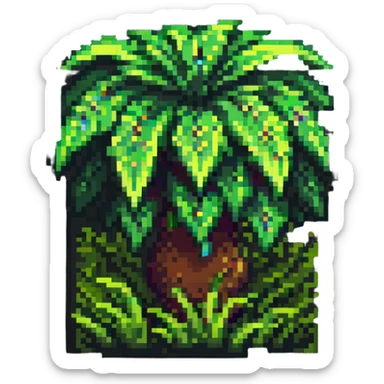 blocky minimal square pixel art Minecraft grass block, very simple shapes sticker