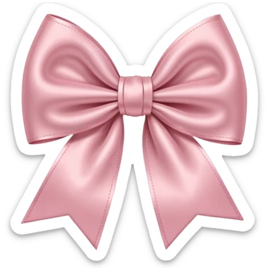 Light Pink bow sticker