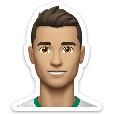 CR7 hald the WM Titel sticker