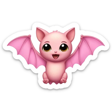 Baby pink bat  sticker