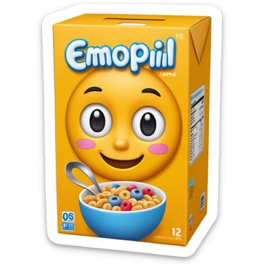 cereal box sticker
