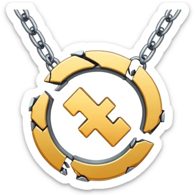 Chain Broken symbol sticker