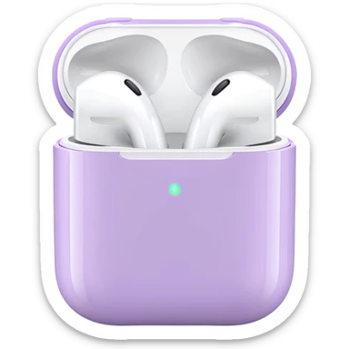 light purple air pods sticker