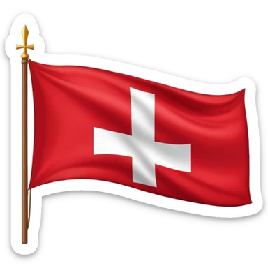 Bandera cruz de borgoña sticker