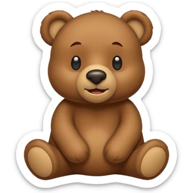 Tu peux me gênerer un Emoji d' ours  dans le style du jeu Super Bear Adventure sticker