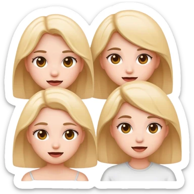 Clean girl emojis sticker