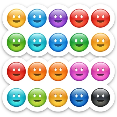 a colourful button not 3d or shading only 1 button no smiley face only 1 button no face sticker