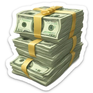 Lots of money sticker