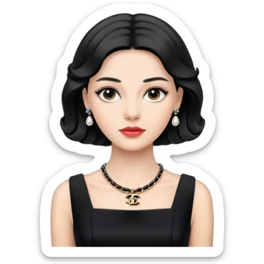 chanel dress sticker