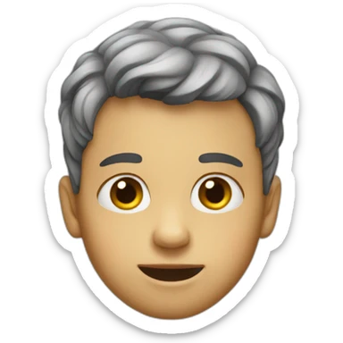 An ugly boy sticker