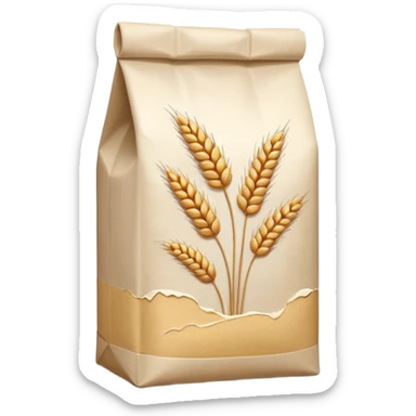 Wheat flour in package  sticker