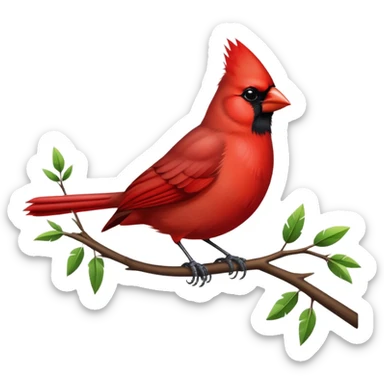 Cardinal bird sticker